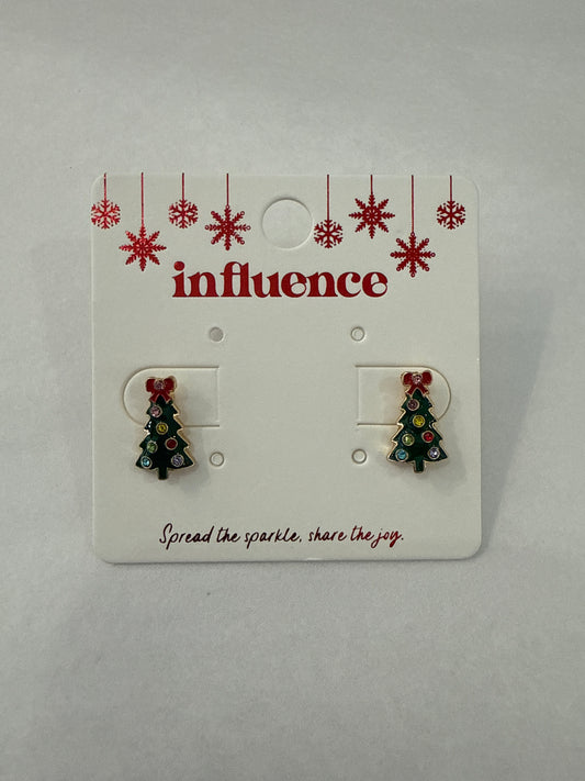Green Tree Earring