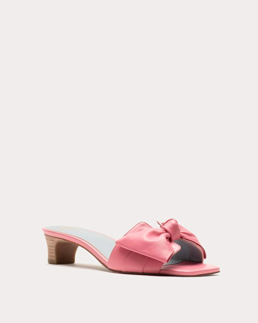 Sandy Slide Heel Soft Glove Nappa Platin in Pink by Frances Valentine
