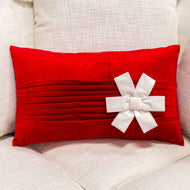 Christmas Gift Pillow Red/White by Royal Standard