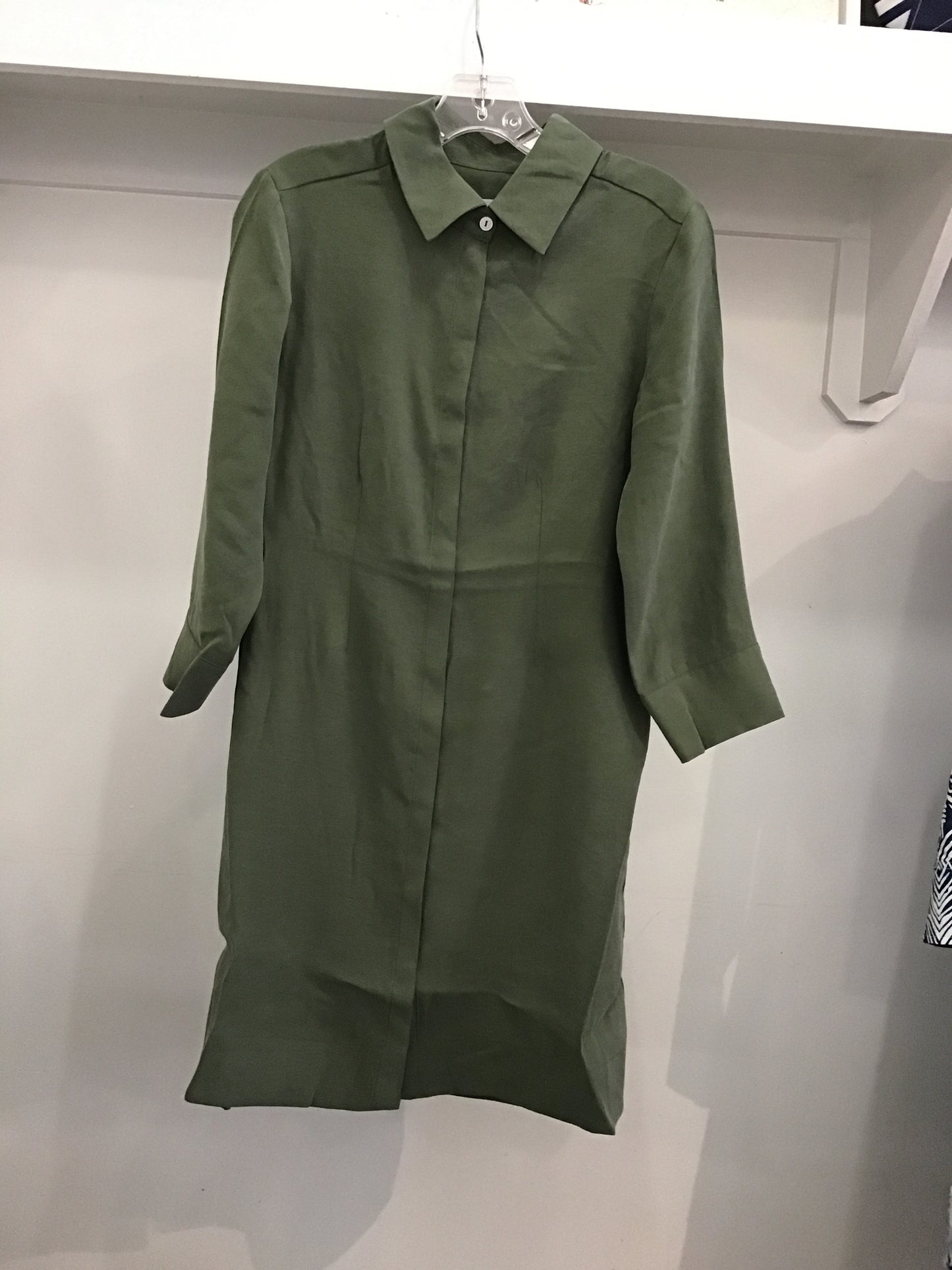 Fancy Dress in Olive Khaki by Perlavera