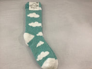 Cloud Turquoise Cozy Socks by Crescent Sock Co