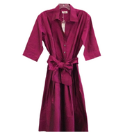 Mrs Maisel Fuchsia Silk Dress by Dizzy Lizzie PM