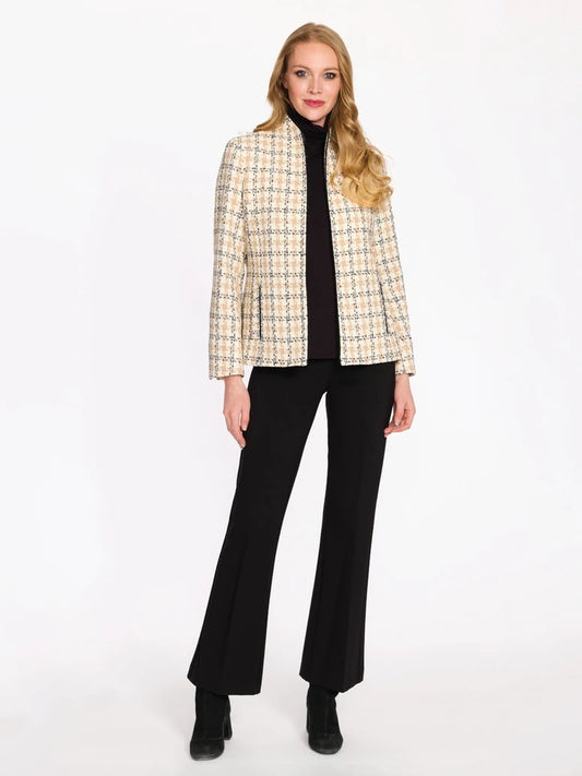 Shaped Jacket in Plaid by Estelle and Finn