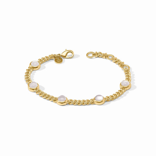Dolce Delicate Bracelet in Iridescent Clear Crystal by Julie Vos