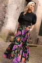 Tiered Maxi Skirt in Bergen Olive by Oliphant