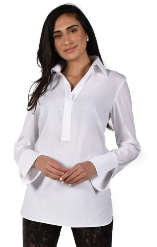 White Woven Top (214684U) by Frank Lyman