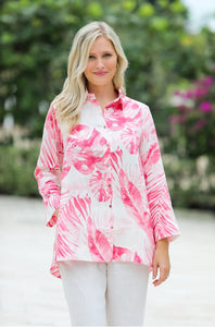 Women’s Shirt Monstera Pink