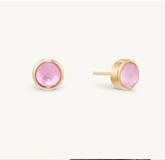 Signature Midi Knockout Studs in Siam Pink by Dean Davidson