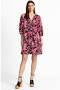 Alycia Tassel Dress in Pink and Blue by Johnny Was
