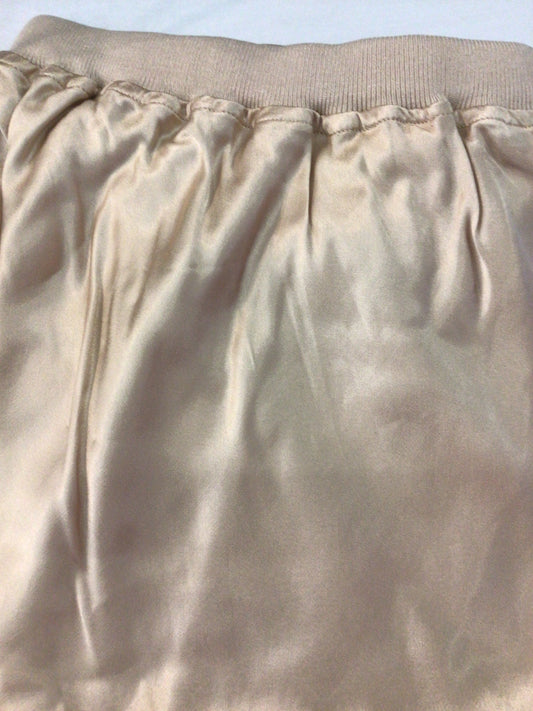 Satin Midi Skirt in Beach Sand by Rose and Crown