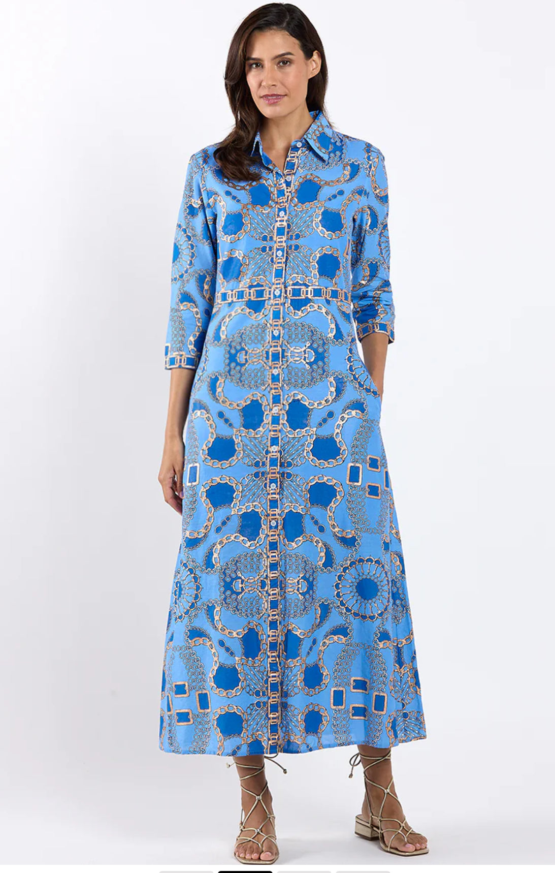 Minna Heritage Chain Dress in Peri by Jude Connally
