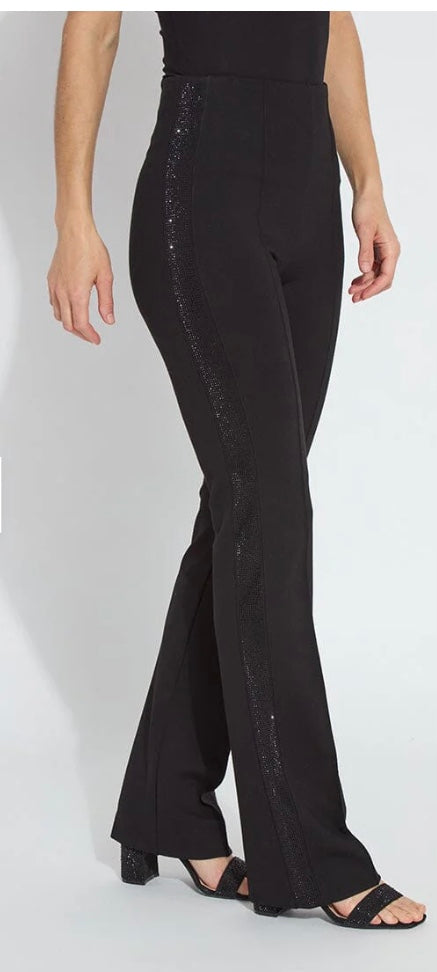 Elysse Sequin Embellished Pant in Black by Lysse (3786)