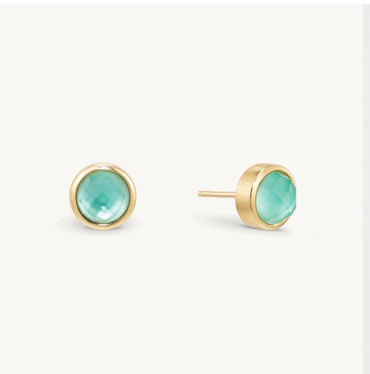 Signature Midi Knockout Studs in Banyan Green by Dean Davidson