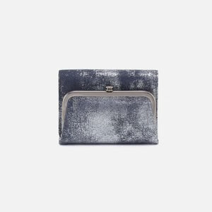 Robin Compact Wallet in Blue Pewter by Hobo