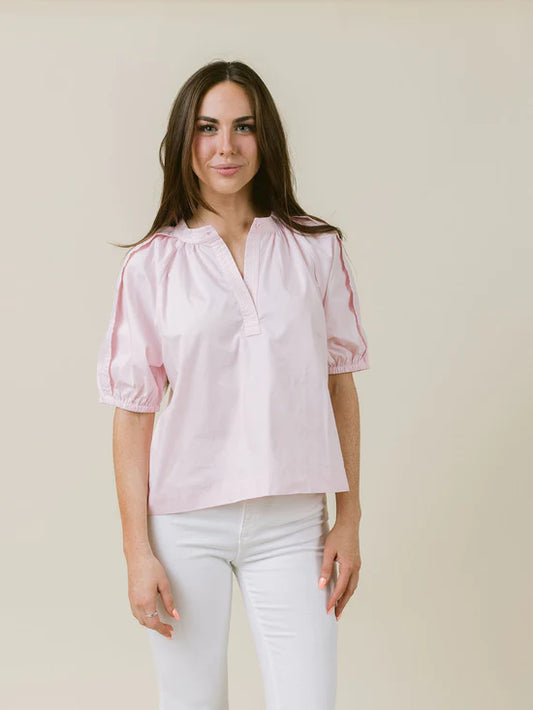 Henley Top in Blush by LaRoque