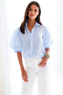 Bomba Top in Chambray Linen by Finley