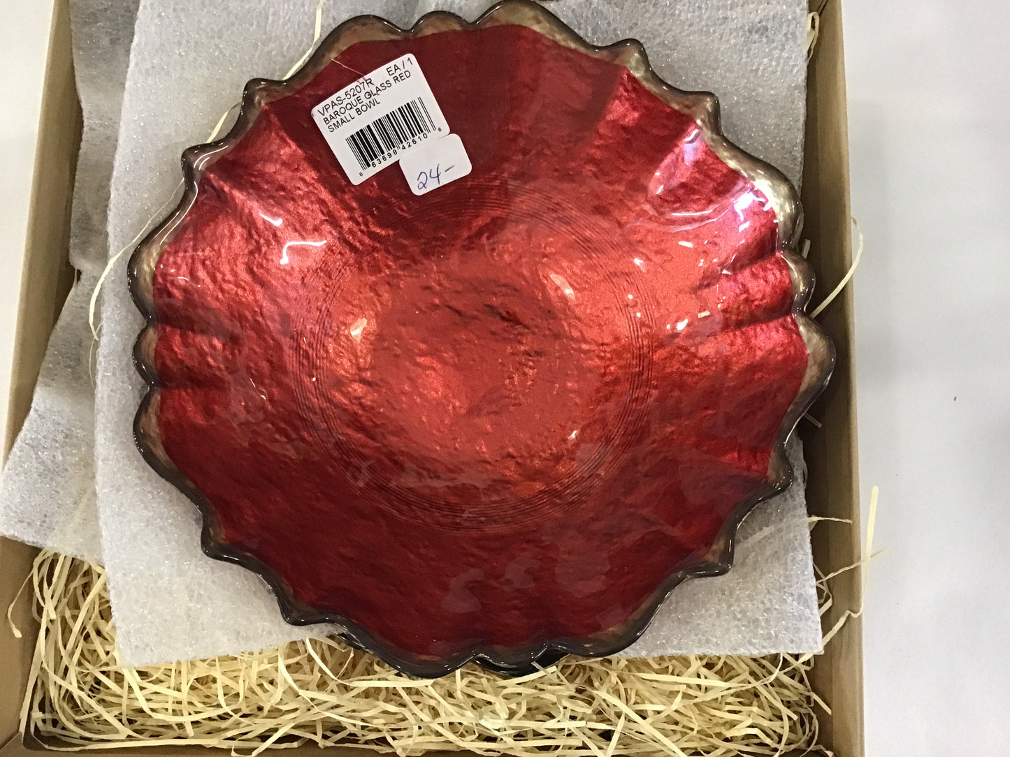 Vietri Small Red Glass Bowl