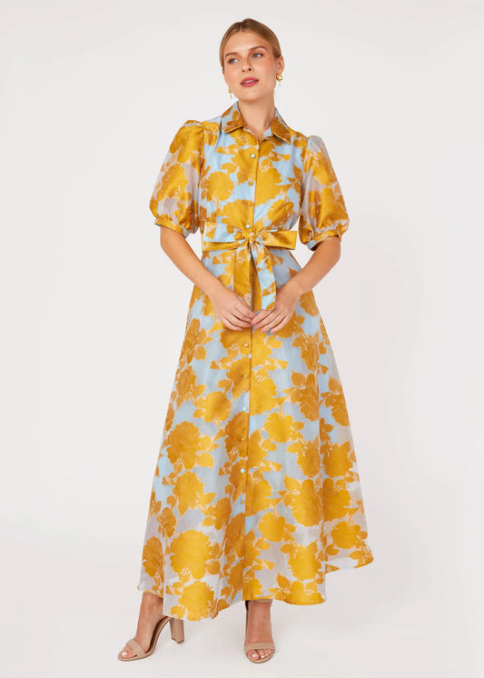 Charlotte Gown Gold Tea Organza by Abbey Glass