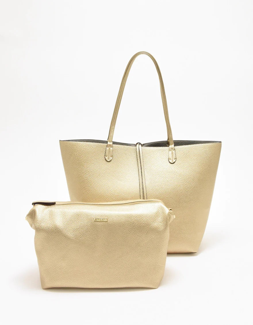 Departure Tote in Platinum/Silver by Remi Reid