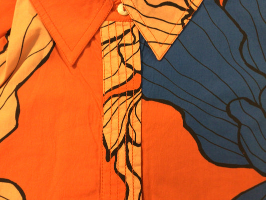 Bora Bora Red Belted Shirt Dress by Oliphant