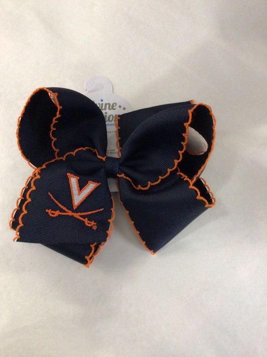 UVA Whipstitch Hair Bow