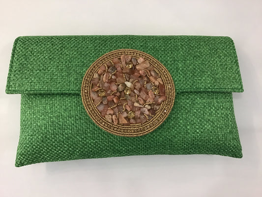 Medallion Bag in Green by Samser Designs