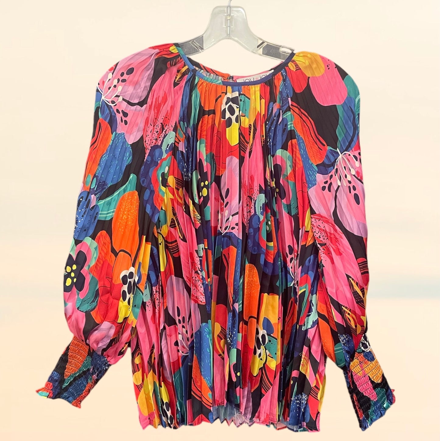 Pleated Blooming Art Top by Joy Joy