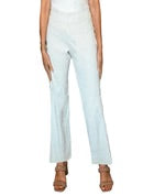 Krazy Larry P-600 Linen Pant in Oat/White Stripe