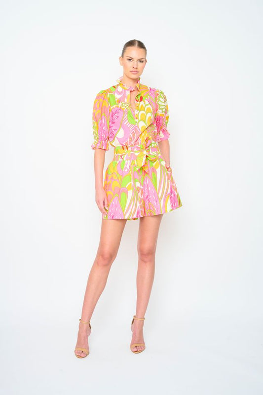 Adelina Dress in South Beach by Flora Bea