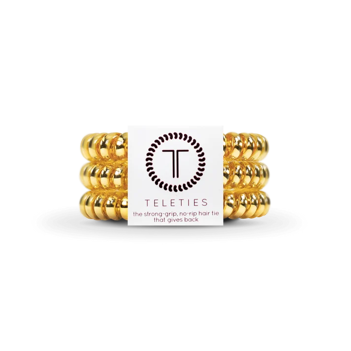 Sunset Gold Small Hair TIes by Teleties