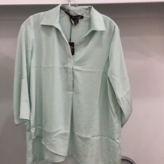 Airflow Blouse in Fresh Mint by Renuar