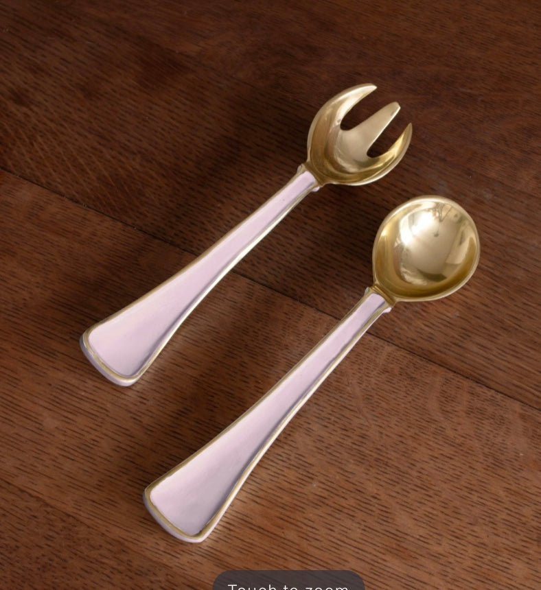 Encanto SOHO Salad Servers by Beatriz and Ball