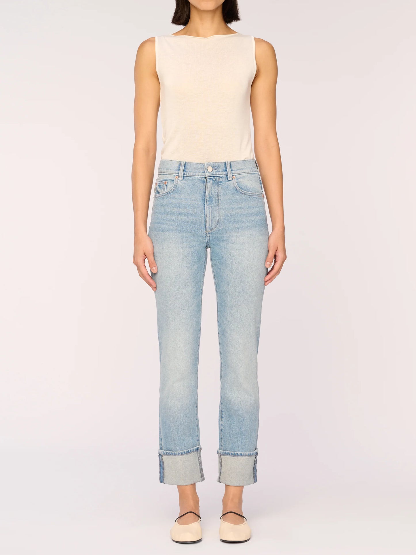 Patti Straight Vintage Jeans in Fiji Cuffed by DL1961