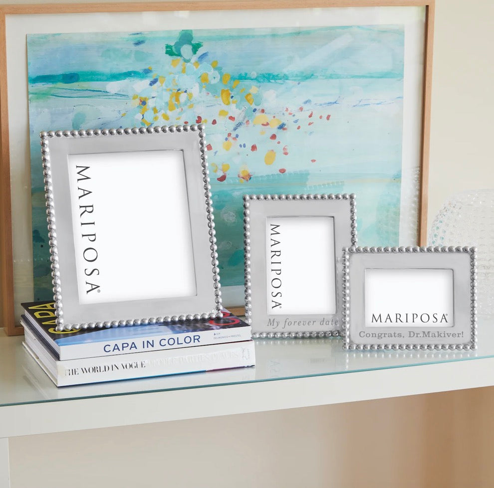 Beaded 4x6 Engravable Frame
