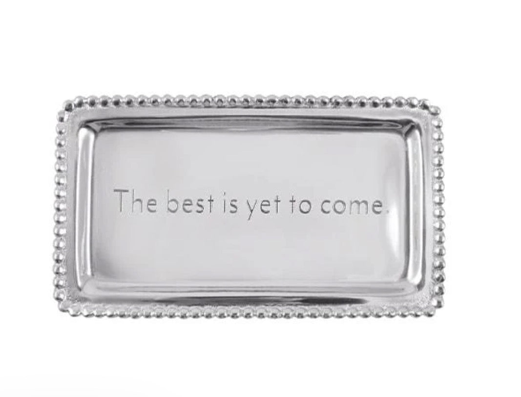The Best Is Yet To Come Beaded Statement Tray