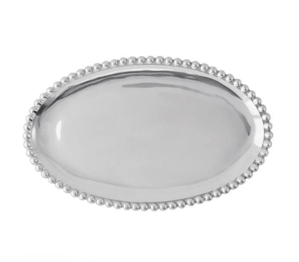 Pearled Oval Platter