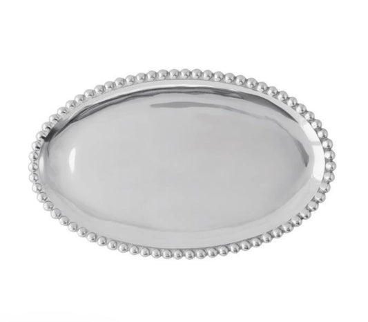 Pearled Oval Platter