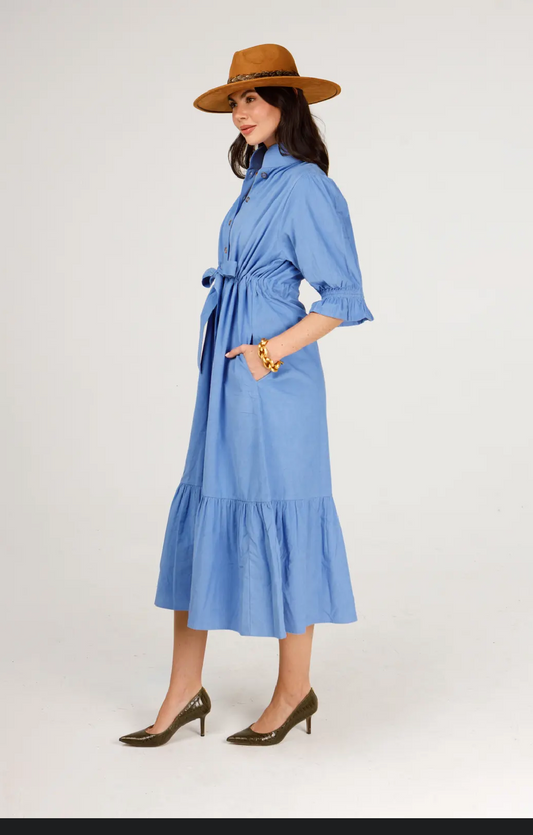 Catherine Dress in Provence Cord by Holly Shae