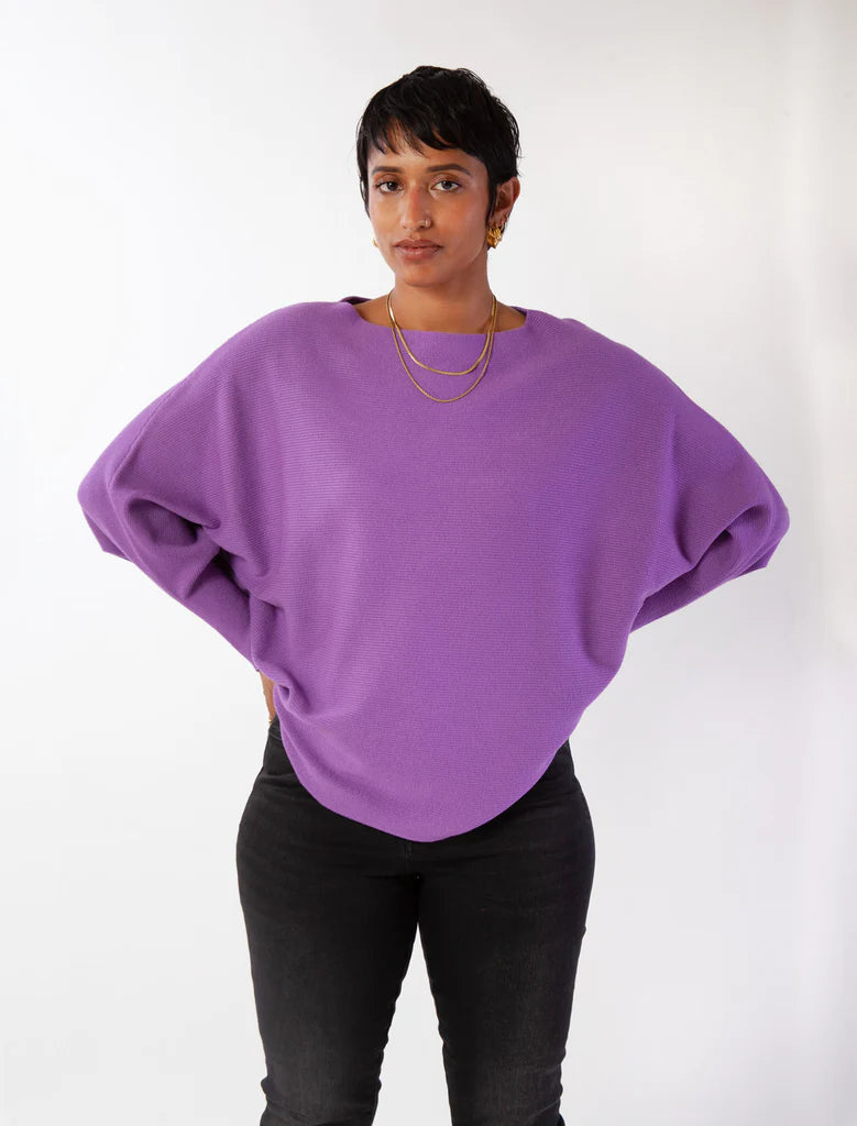 RYU Batwing Sweater in Ultra Violet