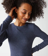 Juliet Crew Neck Thermal in Admiral by Michael Stars