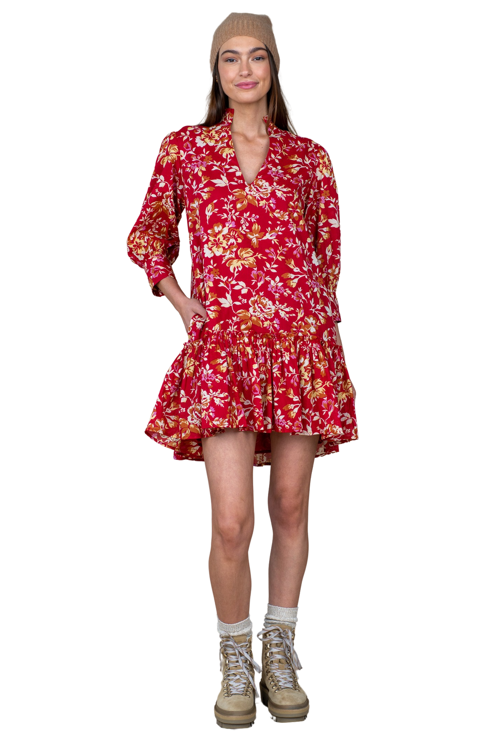 Olivia James Chloe Dress in Lodge Floral Cotton Voile