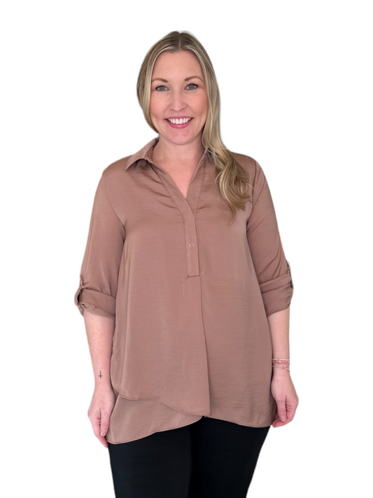 Airflow Blouse in Walnut by Renuar