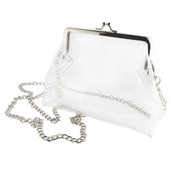 Kiss Lock Crossbody in Silver by Capri Designs