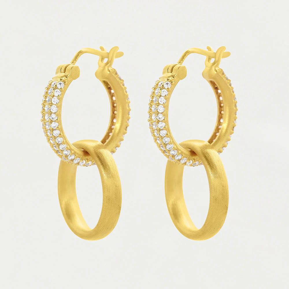 Signature Pavé Drop Hoop by Dean Davidson