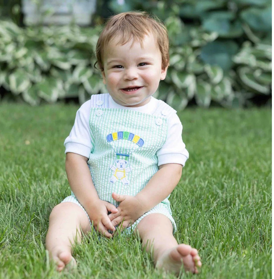 Seersucker Shortail with Parachute Bear by Florence Eiseman