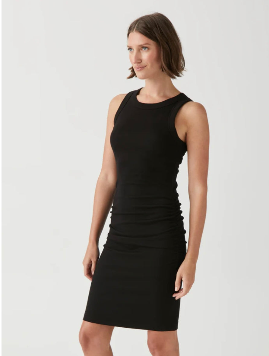 Demi Ultra Rib Dress in Black By Michael Stars