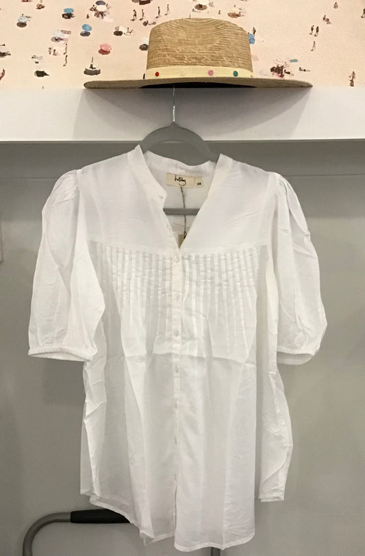 Maya Shirt in White Modal by Holiday