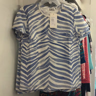 T-Shirt Zebra Blue by ILinen