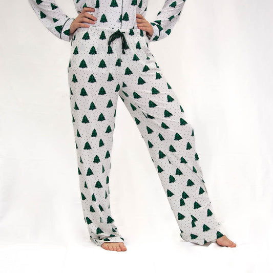 Noble Fir Sleep Pants White/Dark Green by Royal Standard