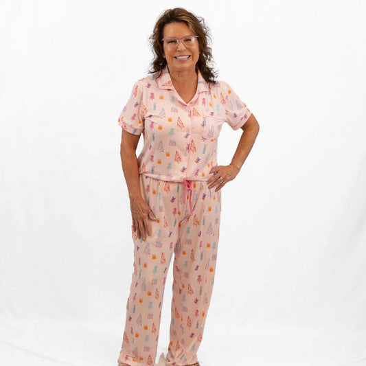 Twinkle Tree Sleep Pants, Light Pink/Multi by Royal Standard